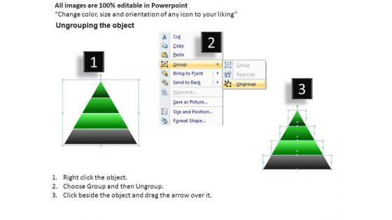 Horizon 2d Pyramid Simple PowerPoint Slides And Ppt Diagram Templates