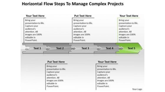 Horizontal Flow Steps To Manage Complex Projects Business Processing Chart PowerPoint Templates Horizontal Flow Steps To Manage Complex Projects Business Processing Chart PowerPoint Templates