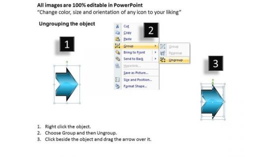 Horizontal Representation Arrows 10 Steps Ppt Manufacturing Flow Chart Symbols PowerPoint Templates