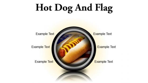 Hot Dog And Flag Food PowerPoint Presentation Slides Cc