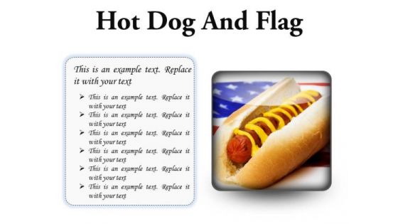 Hot Dog And Flag Food PowerPoint Presentation Slides S