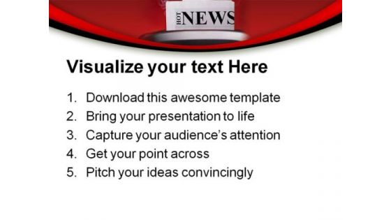 Hot News Advertising PowerPoint Templates And PowerPoint Backgrounds 0311