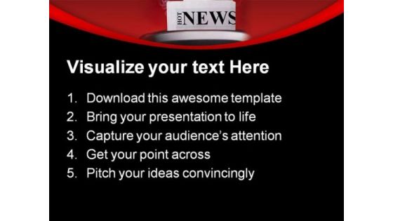 Hot News Advertising PowerPoint Templates And PowerPoint Backgrounds 0311