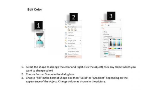 Hour Glass For Time Planning PowerPoint Template