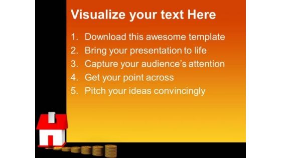 House And Money Finance PowerPoint Templates And PowerPoint Themes 0812