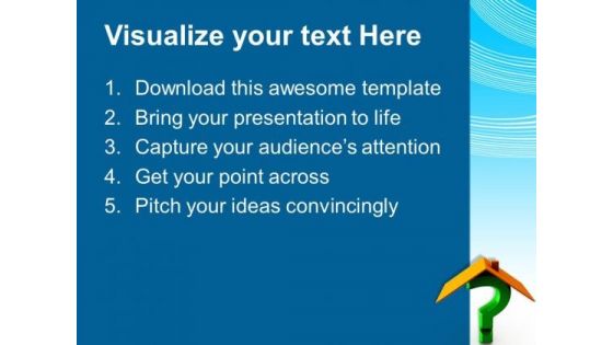 House And Question Mark Symbol PowerPoint Templates And PowerPoint Themes 1012