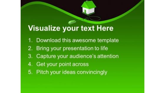 House Connected With Computer Network PowerPoint Templates And PowerPoint Themes 0812