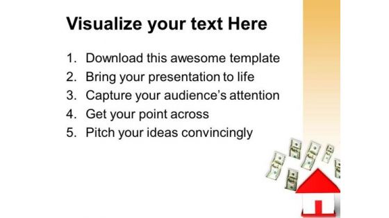 House Finance Business Economic PowerPoint Templates And PowerPoint Themes 0912