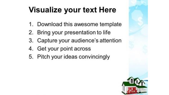 House For Sale Business PowerPoint Templates Ppt Backgrounds For Slides 1212