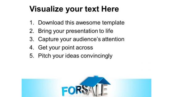 House For Sale Real Estate PowerPoint Templates And PowerPoint Themes 0812