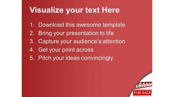 House For Sale Real Estate PowerPoint Templates Ppt Backgrounds For Slides 0113
