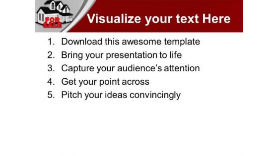 House For Sale Real Estate PowerPoint Templates Ppt Backgrounds For Slides 1212