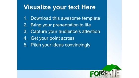 House For Sale Symbol PowerPoint Templates And PowerPoint Themes 0812