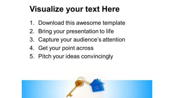 House With Key Security PowerPoint Templates And PowerPoint Themes 0812