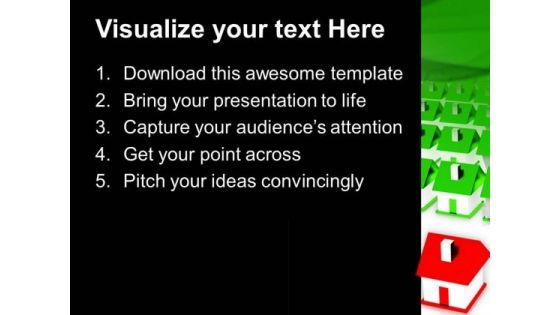 House With Yard Real Estate PowerPoint Templates And PowerPoint Themes 0812