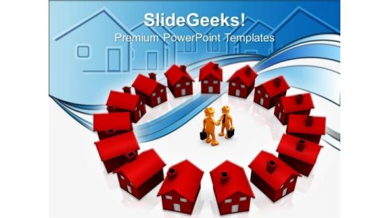 Houses Business Real Estate PowerPoint Templates And PowerPoint Themes 0812