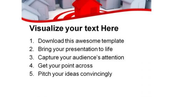 Houses Business Real Estate PowerPoint Themes And PowerPoint Slides 0811