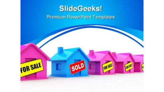 Houses For Sale Real Estate PowerPoint Templates And PowerPoint Backgrounds 0511