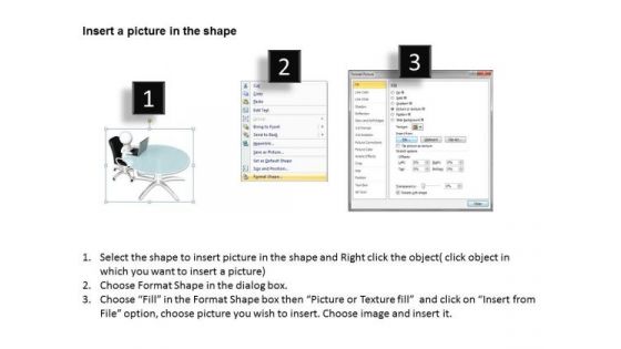 How To Draw Business Process Diagram 3d Man Working On Laptop PowerPoint Slides
