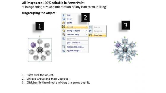 Hub And Spoke 7 Marketing Concepts Business Plan Forms PowerPoint Templates