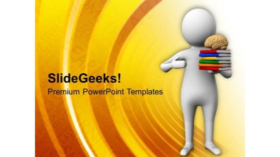 Human Brain Can Store Maximum Knowledge PowerPoint Templates Ppt Backgrounds For Slides 0613
