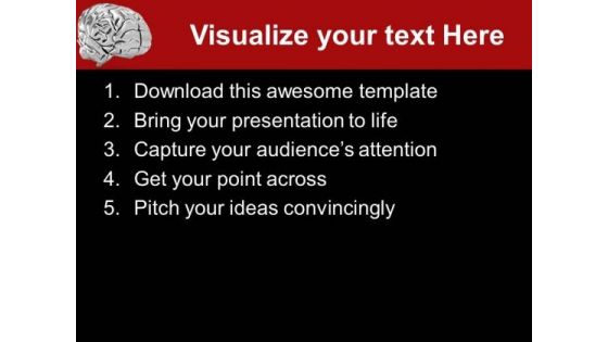 Human Brain Design Medical Theme PowerPoint Templates Ppt Backgrounds For Slides 0413