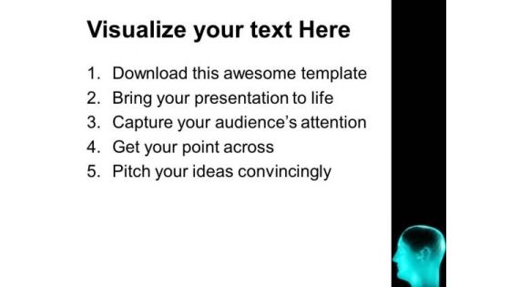 Human Brain Generates Thoughts PowerPoint Templates Ppt Backgrounds For Slides 0613