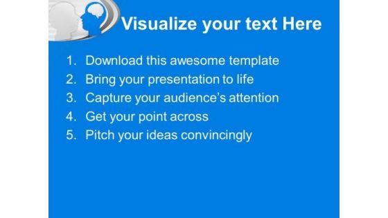 Human Brain Is Very Sharp PowerPoint Templates Ppt Backgrounds For Slides 0613