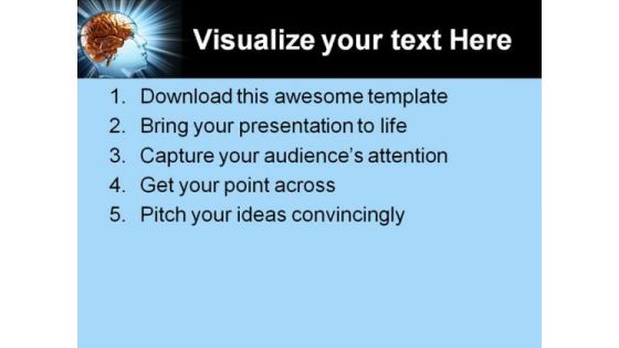 Human Brain Medical PowerPoint Templates And PowerPoint Backgrounds 0411