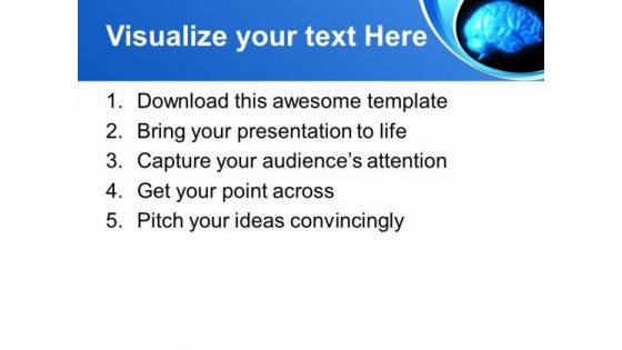 Human Brain Medical Theme PowerPoint Templates Ppt Backgrounds For Slides 0413
