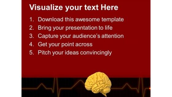Human Brain With Eeg PowerPoint Templates Ppt Backgrounds For Slides 0713