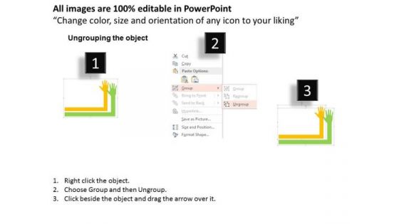 Human Hand Tags For Business Data Verification PowerPoint Template