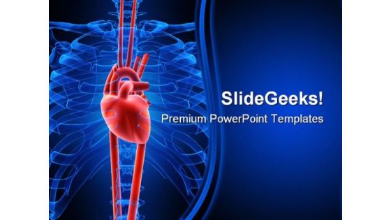 Human Heart Medical PowerPoint Templates And PowerPoint Backgrounds 0211