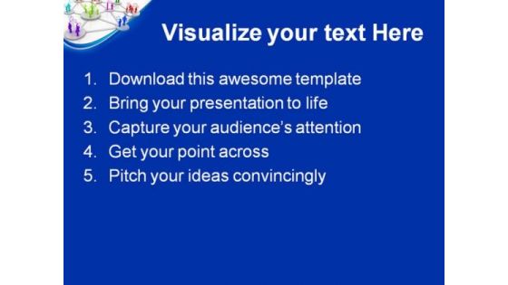 Human Network Communication PowerPoint Templates And PowerPoint Backgrounds 0311