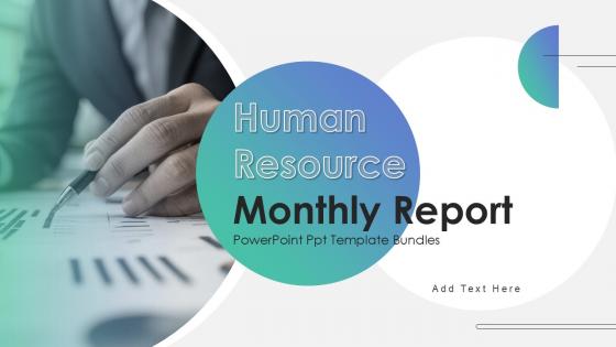 Human Resource Monthly Report Powerpoint Ppt Template Bundles Human Resource Monthly Report Powerpoint Ppt Template Bundles