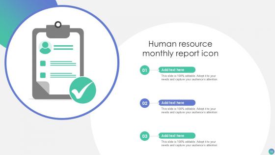 Human Resource Monthly Report Powerpoint Ppt Template Bundles