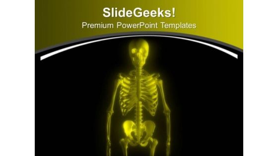 Human Skeleton PowerPoint Templates Ppt Backgrounds For Slides 0713
