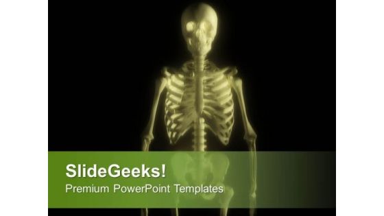 Human Skeleton Stock Illustration PowerPoint Templates Ppt Backgrounds For Slides 0713