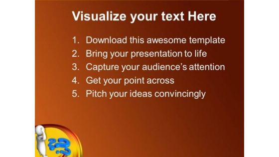 Human With Blue Question Marks PowerPoint Templates And PowerPoint Themes 1012