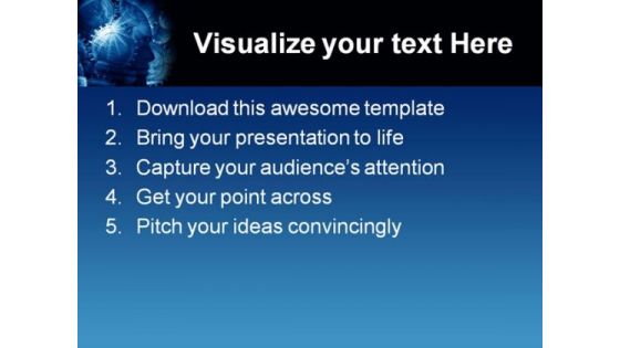 Humanhead Future PowerPoint Template 1110