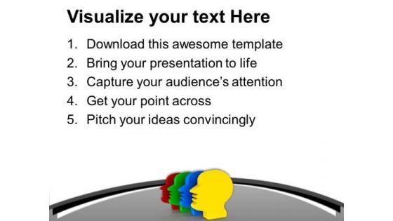 Humans Have Different Shades In Personality PowerPoint Templates Ppt Backgrounds For Slides 0613