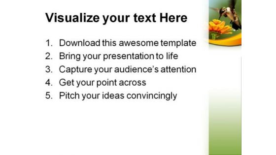 Humming Bird01 Animals PowerPoint Themes And PowerPoint Slides 0211