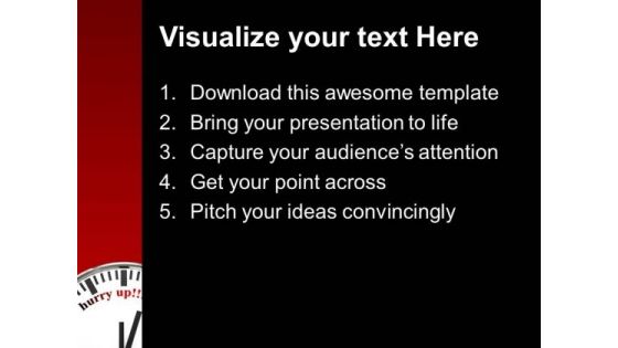 Hurry Up Business Success PowerPoint Templates And PowerPoint Themes 1112