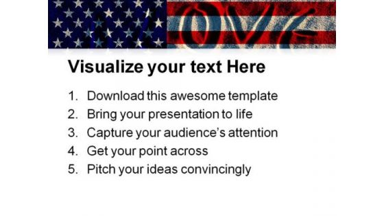 I Love Americana PowerPoint Themes And PowerPoint Slides 0811
