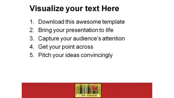I Love Bargains Sales PowerPoint Templates And PowerPoint Backgrounds 0711