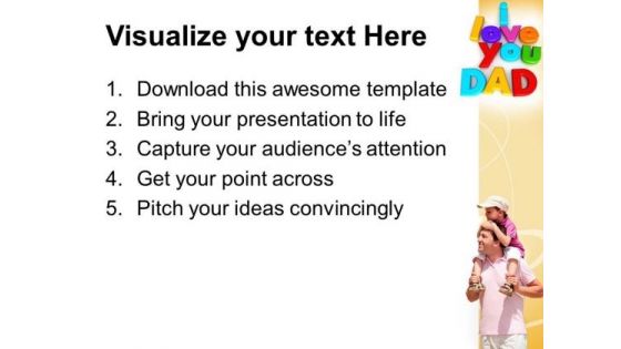 I Love You Dad Family PowerPoint Templates And PowerPoint Themes 0712
