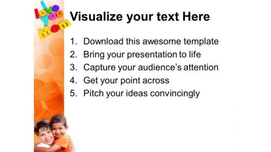 I Love You Mom Family PowerPoint Templates And PowerPoint Themes 0612