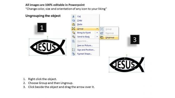 Ichthys Jesus Fish PowerPoint Ppt Templates
