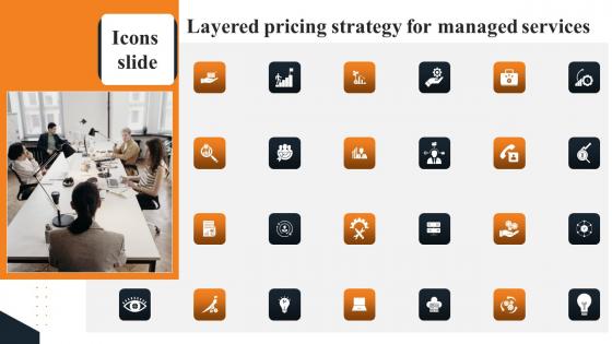 Icons Layered Pricing Strategy For Managed Services Infographics Pdf Icons Layered Pricing Strategy For Managed Services Infographics Pdf