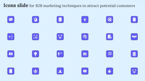 Icons Slide For B2B Marketing Techniques To Attract Potential Customers Mockup Pdf Icons Slide For B2B Marketing Techniques To Attract Potential Customers Mockup Pdf